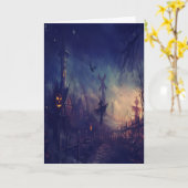 Halloween Night Card Kaart (Gele Bloem)