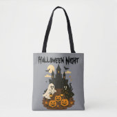 Halloween Night Castle Tote Bag (Voorkant)