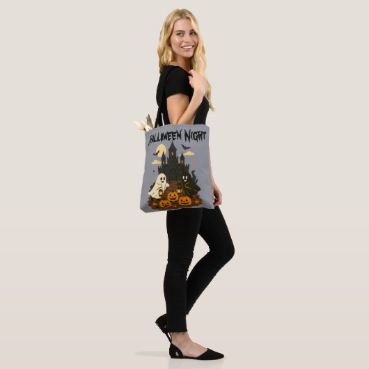 Halloween Night Castle Tote Bag (Op model)