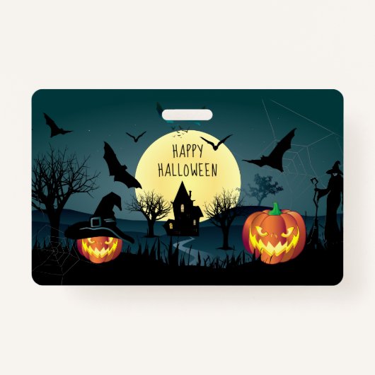 Halloween Night Celebration Carnival Trendy Badge (Voorkant)