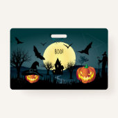 Halloween Night Celebration Carnival Trendy Badge (Achterkant)
