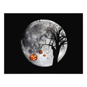 Halloween Night Foto Afdruk