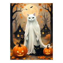 Halloween Night – Ghostly Cat