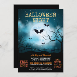 Halloween Night Halloween Party | Uitnodiging
