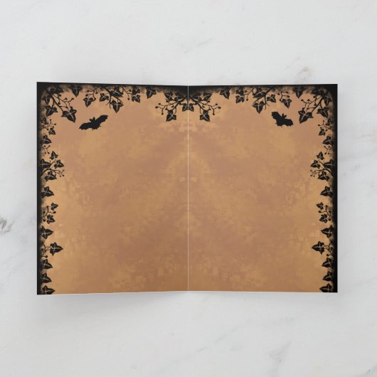 Halloween Night, Happy Halloween. Bedankkaart (Binnen)