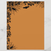 Halloween Night Happy Halloween. Briefpapier (Achterkant)