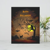 Halloween Night Happy Halloween. Briefpapier (Staand voorkant)