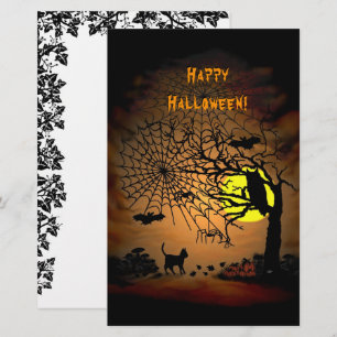 Halloween Night Happy Halloween. Briefpapier 
