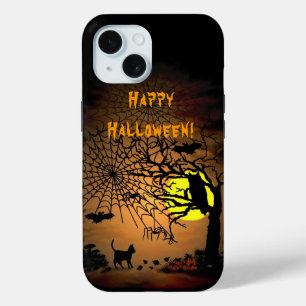 Halloween Night, Happy Halloween. iPhone 15 Case