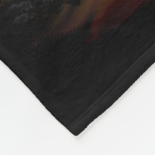 Halloween Night, Happy Halloween. Fleece Deken (Hoek)