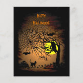 Halloween Night, Happy Halloween. Flyer (Voorkant)