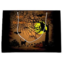 Halloween Night, Happy Halloween. Large Cadeautasje