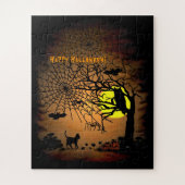 Halloween Night, Happy Halloween. Legpuzzel (Verticaal)
