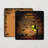 Halloween Night, Happy Halloween. Menu (Voorkant / Achterkant)