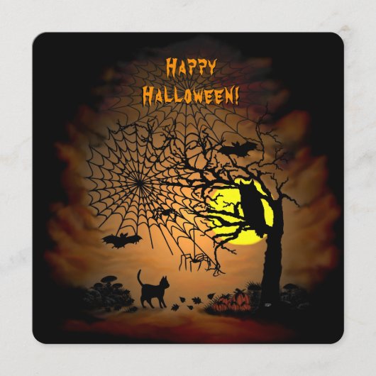 Halloween Night, Happy Halloween. Menu (Voorkant)