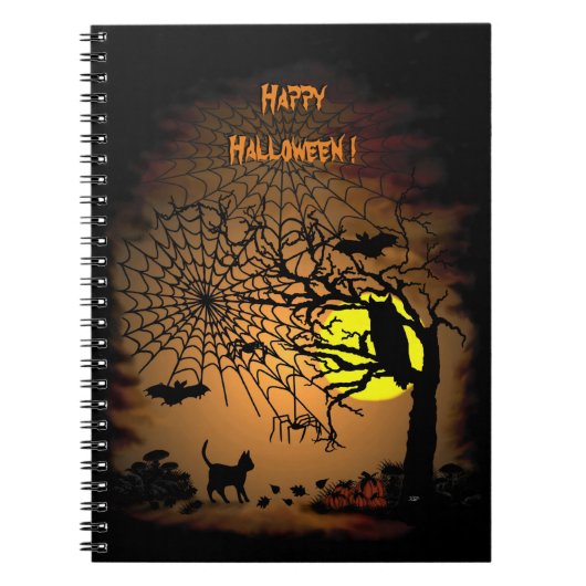 Halloween Night, Happy Halloween. Notitieboek (Voorkant)