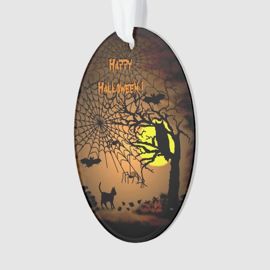 Halloween Night, Happy Halloween. Ornament (voorkant)