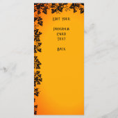 Halloween Night, Happy Halloween. Programmakaart (Achterkant)