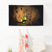 Halloween Night, Happy Halloween. Spandoek (Insitu)