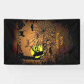 Halloween Night, Happy Halloween. Spandoek (Horizontaal)