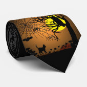 Halloween Night, Happy Halloween. Stropdas (Opgerold)