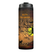 Halloween Night, Happy Halloween. Thermosbeker (Voorkant)