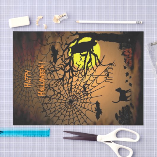 Halloween Night, Happy Halloween. Tissuepapier (Craft)