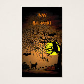 Halloween Night, Happy Halloween. Visitekaartje (Achterkant)