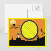 Halloween Night in Oranje Gloed Voeg uw foto toe Briefkaart (Voorkant / Achterkant)