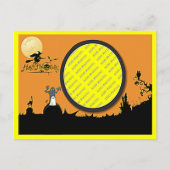 Halloween Night in Oranje Gloed Voeg uw foto toe Briefkaart (Voorkant)