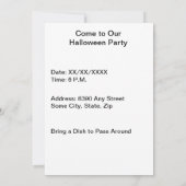 Halloween Night in Oranje Glow Voeg je foto toe Kaart (Achterkant)