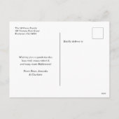 Halloween Night Jack O'Lanterns Bats Briefkaart (Achterkant)