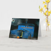 Halloween Night Kaart (Gele Bloem)