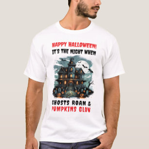 Halloween Night Mannen Wit T-shirt