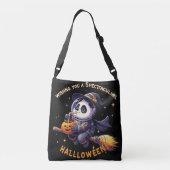 Halloween Night: Panda Astronaut Glijd Crossbody Tas (Achterkant)