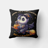 Halloween Night: Panda Astronaut Glijd Kussen (Achterkant)