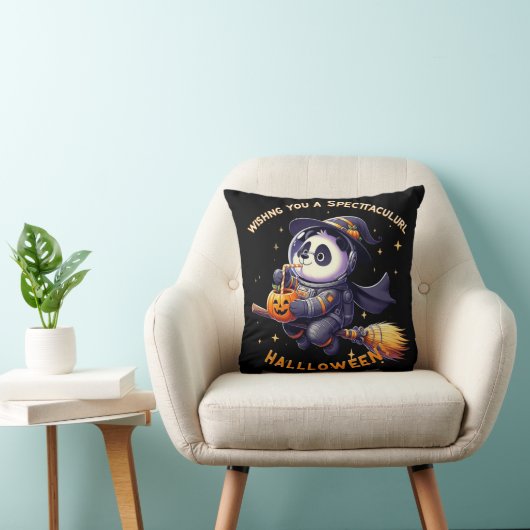 Halloween Night: Panda Astronaut Glijd Kussen (Stoel)
