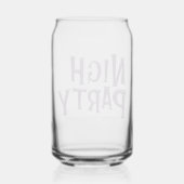 Halloween "Night Party" Glass - Spooky Drinkware Blikvorm Glas (Achterkant)