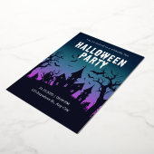 Halloween Night Party nodiging Folie Uitnodiging (Gedraaid)