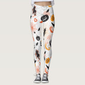 Halloween Night Party Trendy Leggings (Voorkant)