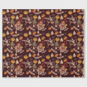 Halloween Night Pattern Cadeaupapier (Vlak)