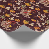 Halloween Night Pattern Cadeaupapier (Hoek)