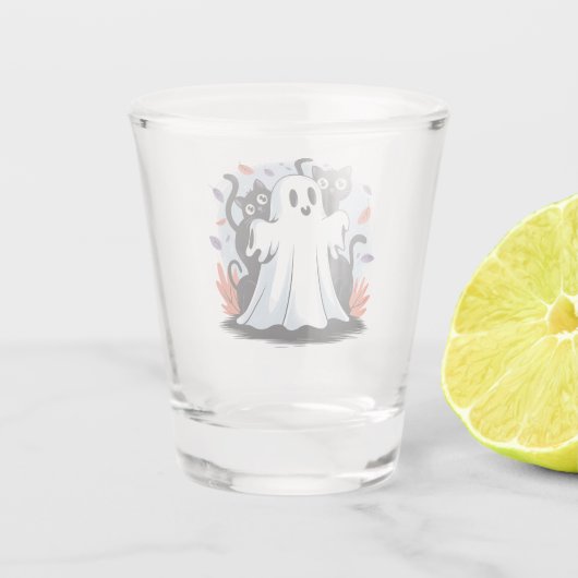 Halloween Night Prowl Shot Glas (Achterkant)