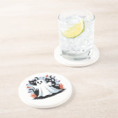 Halloween Night Prowl Zandsteen Onderzetter (Zijkant)