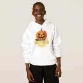 Halloween Night Pumpkin Glow Tee on Kid's 50/50 Ne (Voorkant volledig)