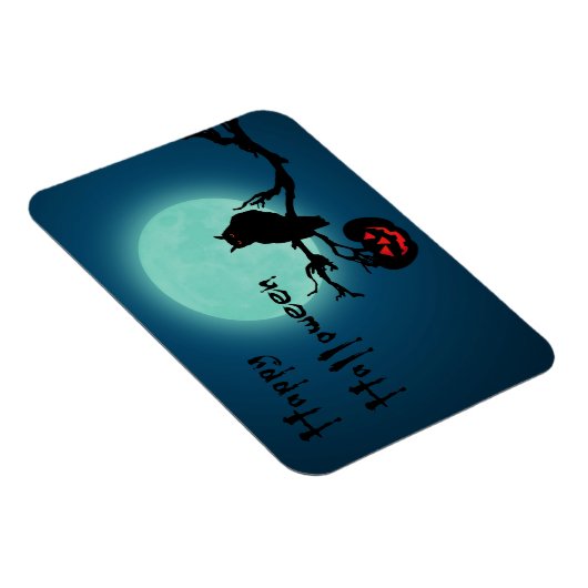 Halloween Night Pumpkin Owl Magneet (Rechterzijde)