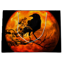 Halloween night raven