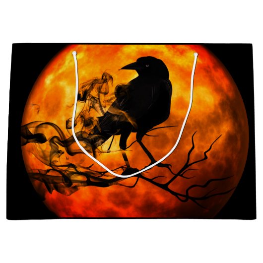 Halloween night raven groot cadeauzakje (Voorkant)
