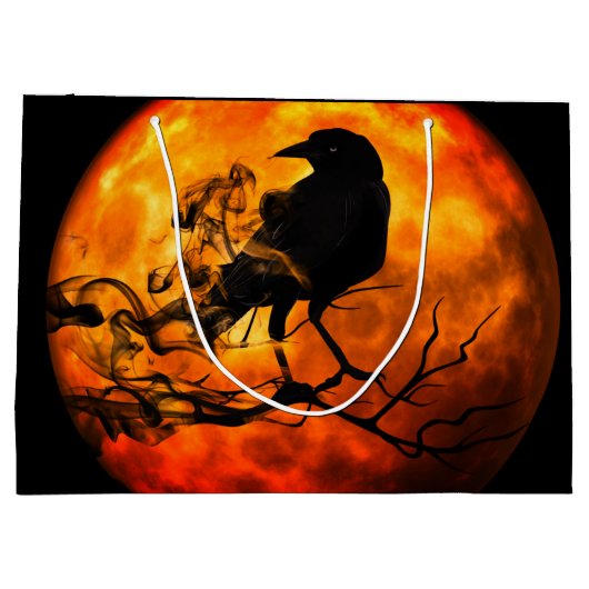 Halloween night raven groot cadeauzakje (Achterkant)