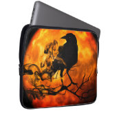 Halloween night raven laptop sleeve (Voorkant Rechts)